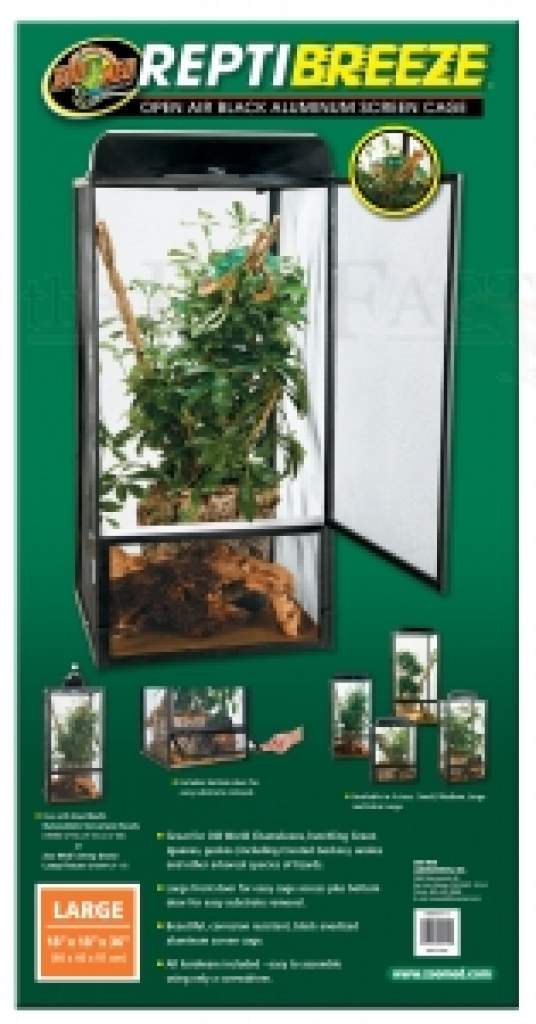 Zoo Med ReptiBreeze – Aluminium Terrarium für Reptilien